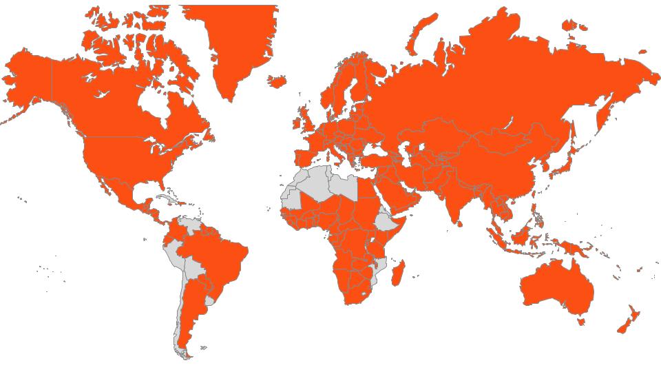 Countries Covered by our eSIMs